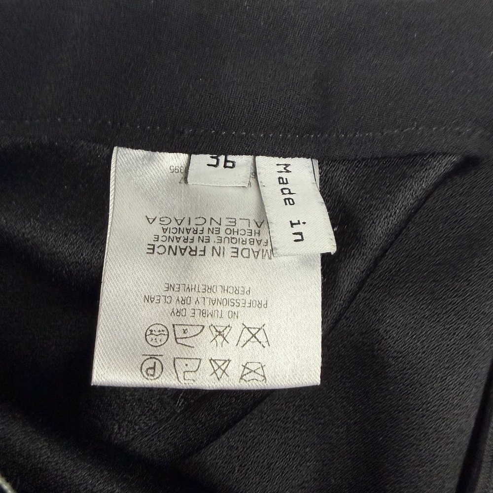 Balenciaga Black Mini Cocktail Skirt With Ruffles‎ Fr Size 36 US 4 - Picture 4 of 4